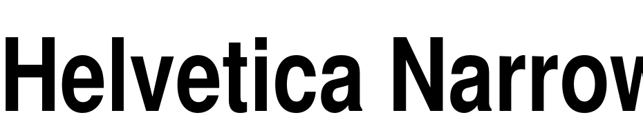 Helvetica Narrow Bold Yazı tipi ücretsiz indir